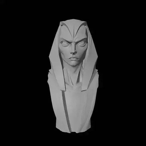 Hooded Character Bust