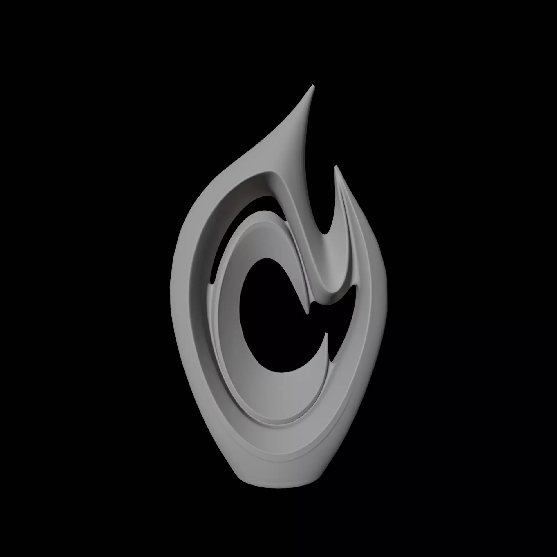 Abstract Flame Sculpture 3D print model