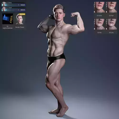 Igor D with Pro Textures for Genesis 9