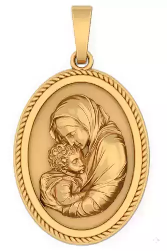 Mary with Christ pendant