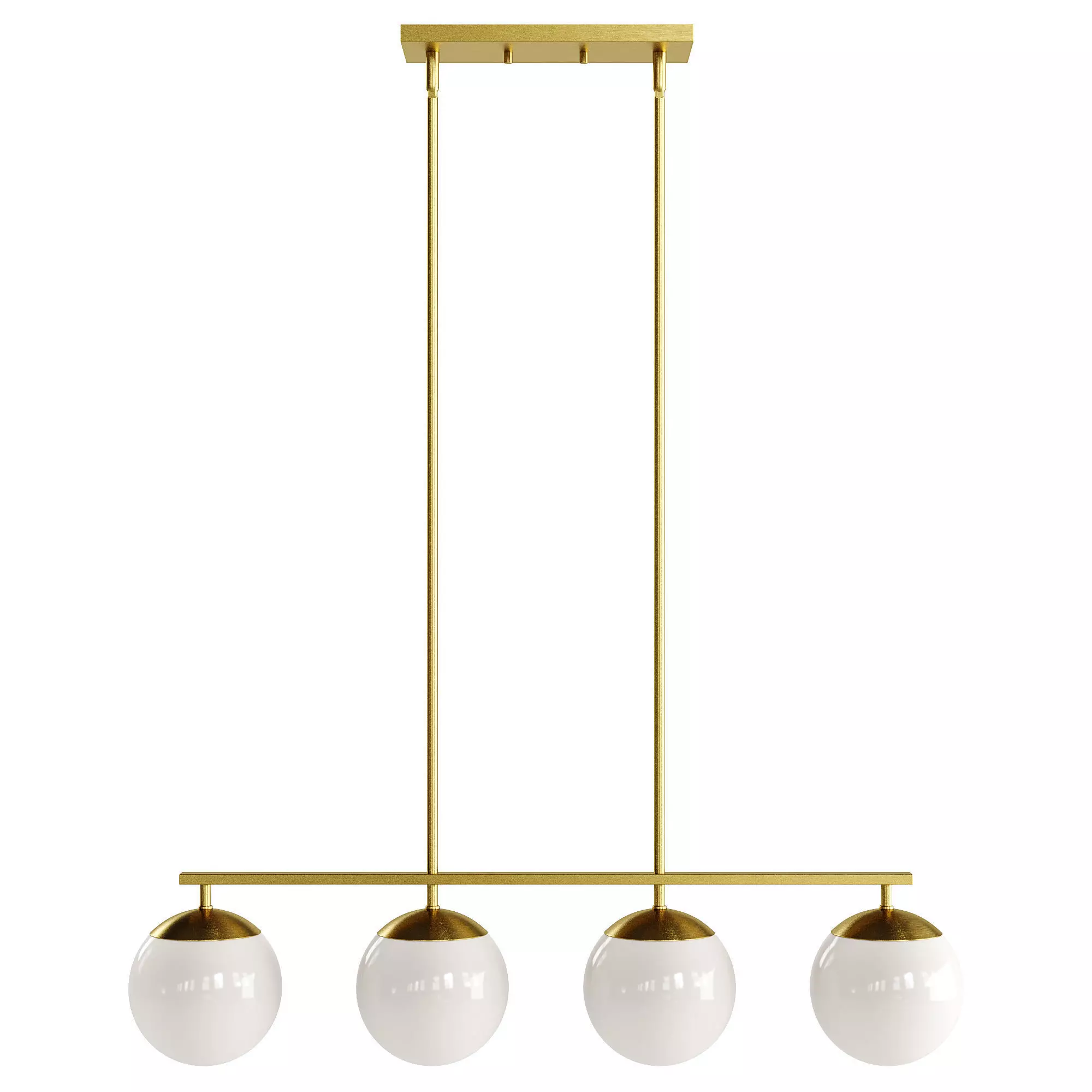 Moon Chandelier - Gold 3D model