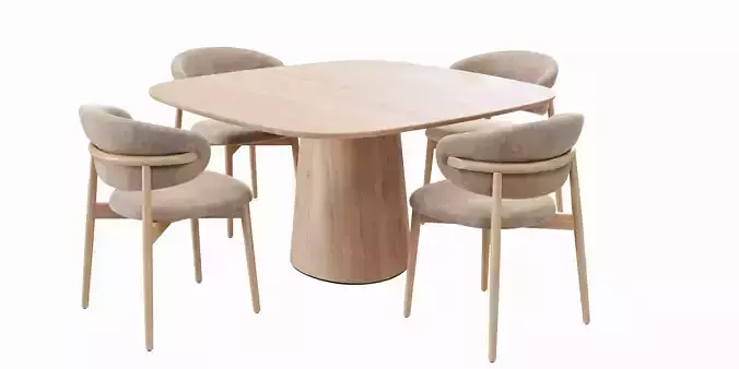 Dining Table - Chair 3D model