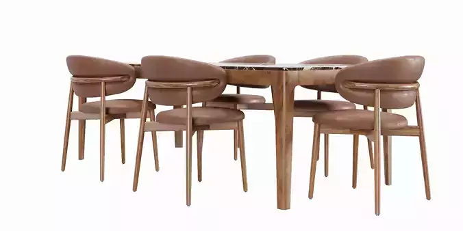 Modern Dining Table - Chair