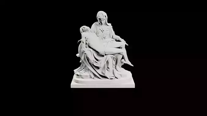 Roman Historic Marble Figure Sculpture Art Print