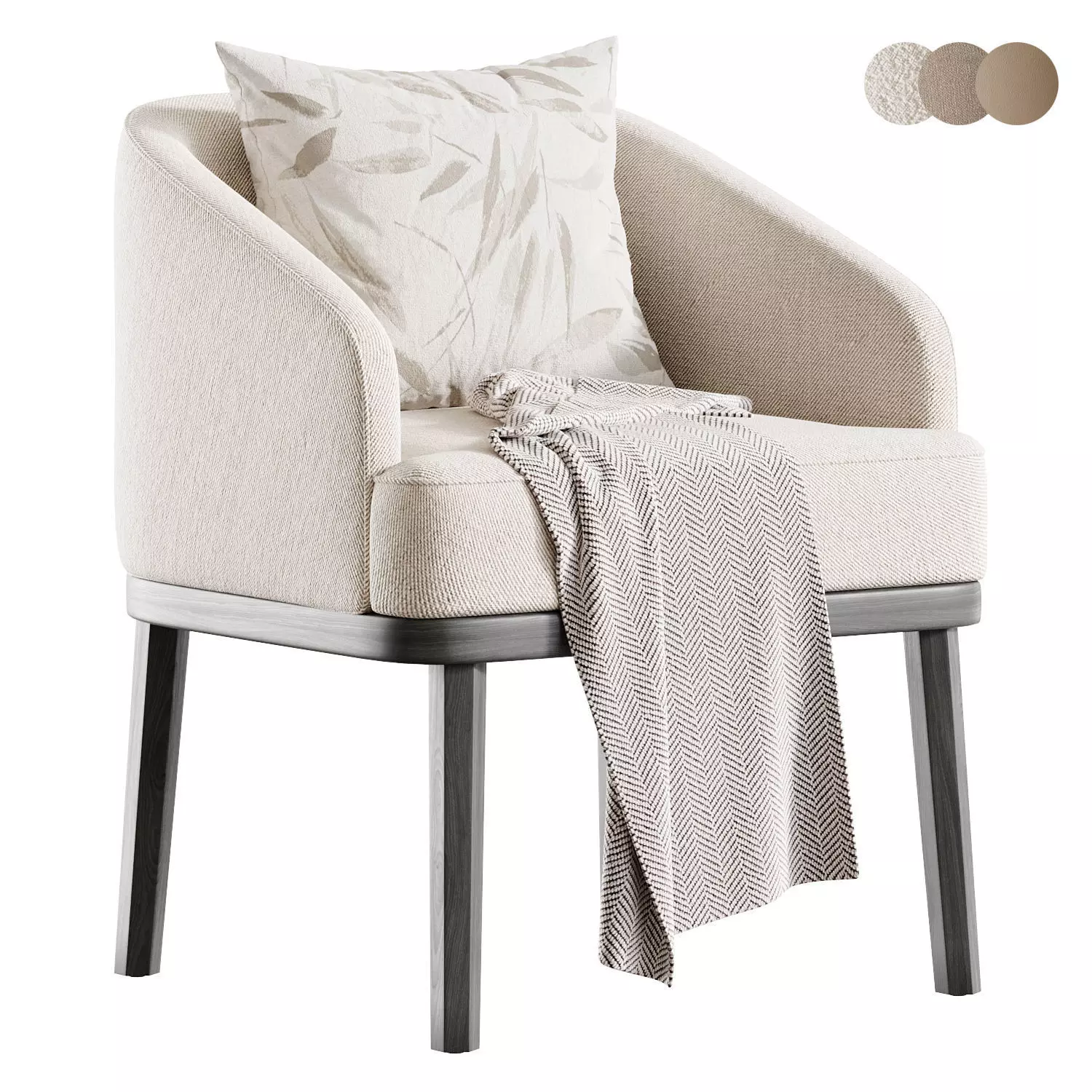 Ditre italia ST TROPEZ armchair 3D model