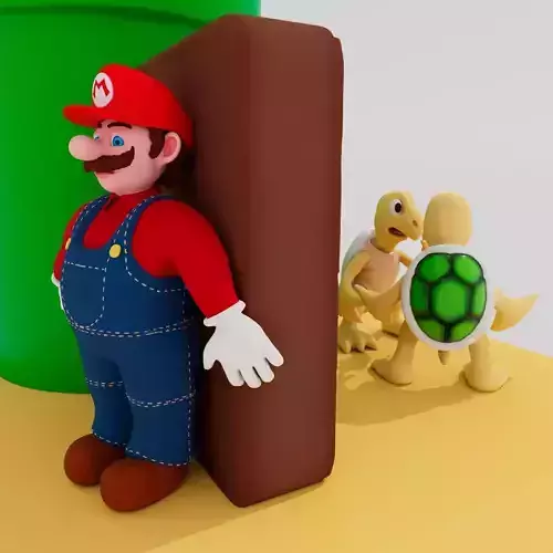 Mario atras do armario box