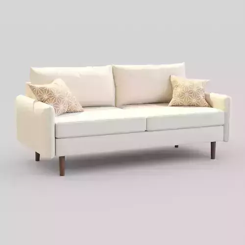 Modern 2-Seater Fabric Sofa