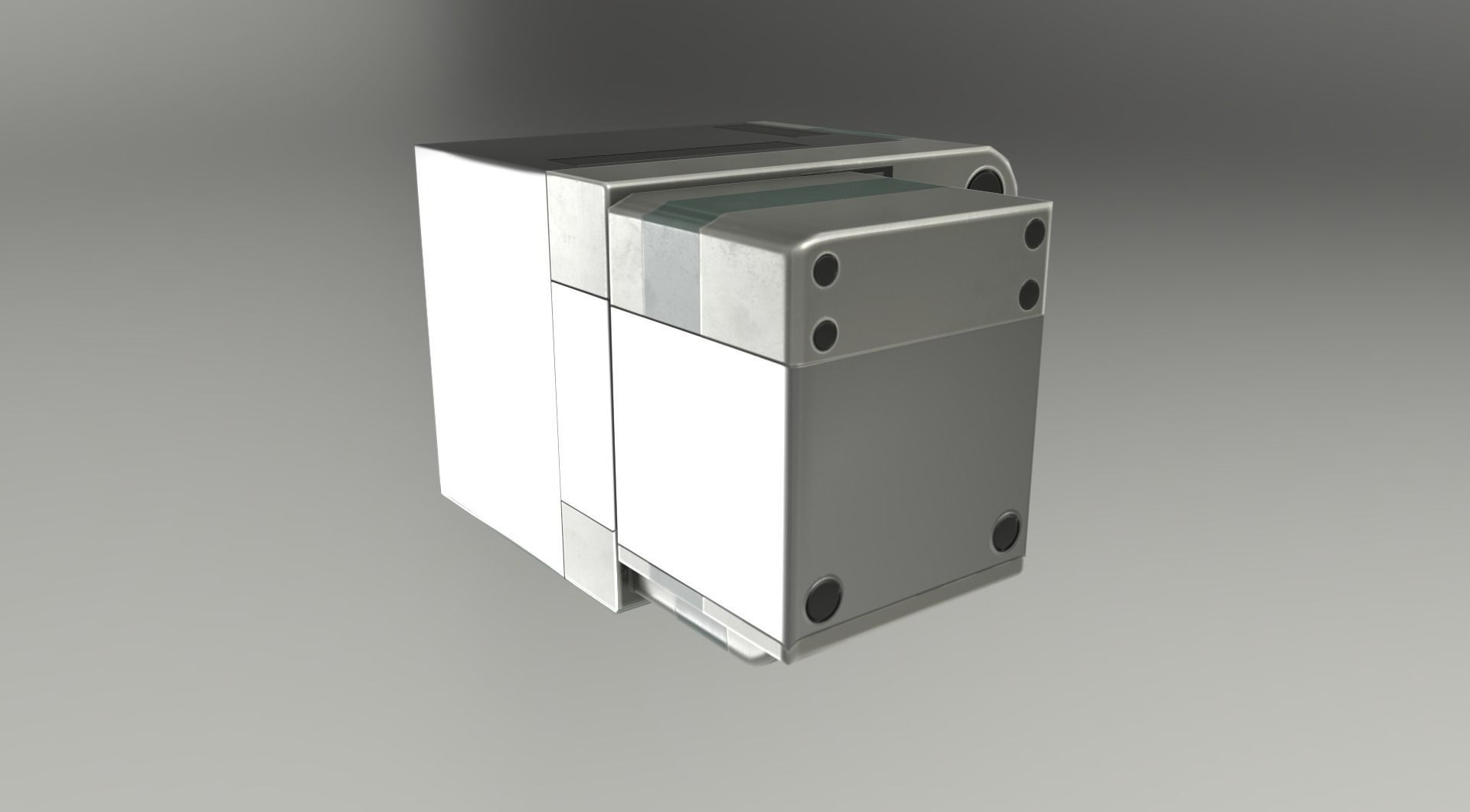 Futuristic Living Module Basic Version Low-poly 3D model_15