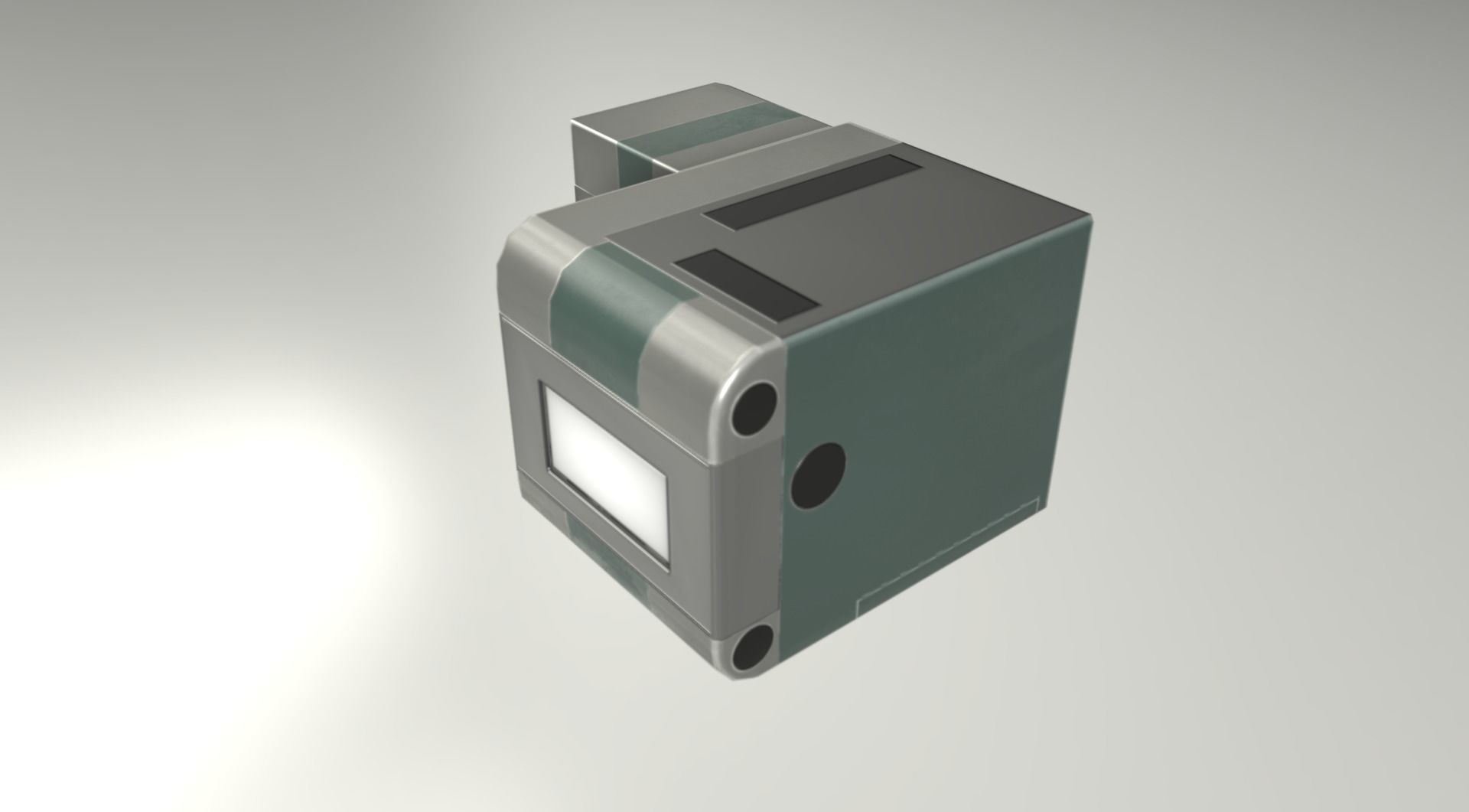 Futuristic Living Module Basic Version Low-poly 3D model_9