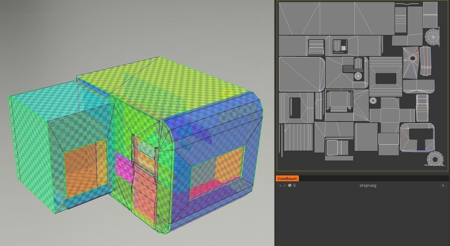 Futuristic Living Module Basic Version Low-poly 3D model_7