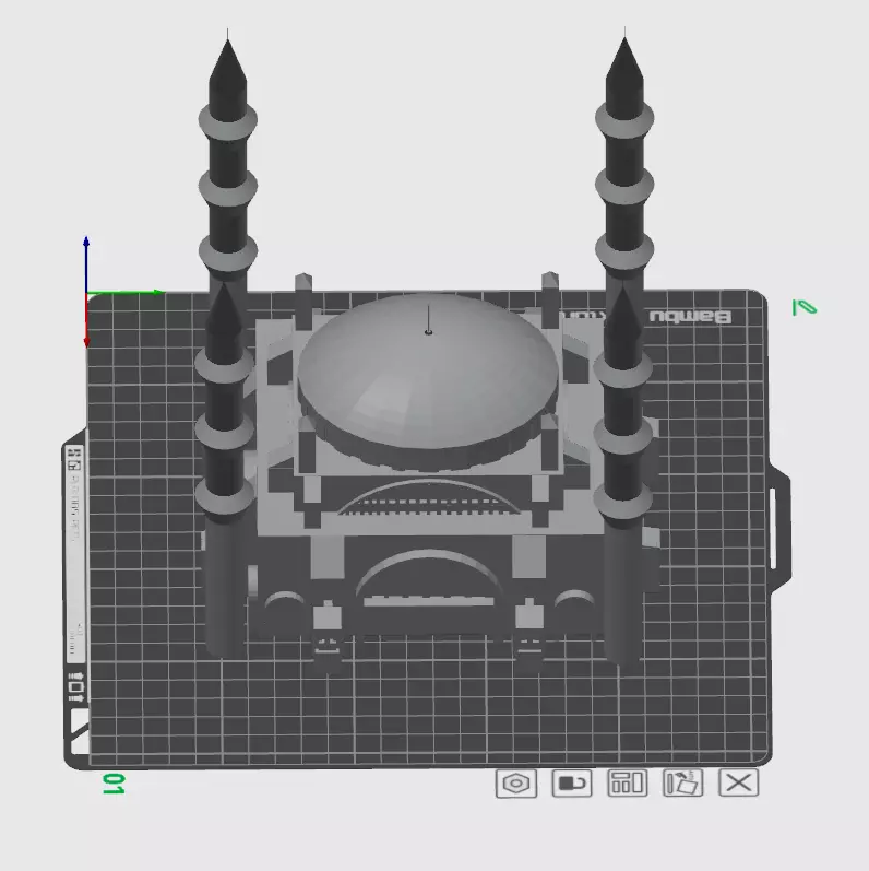 selimiye mosque 3D print model