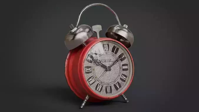 Red Vintage Alarm Clock