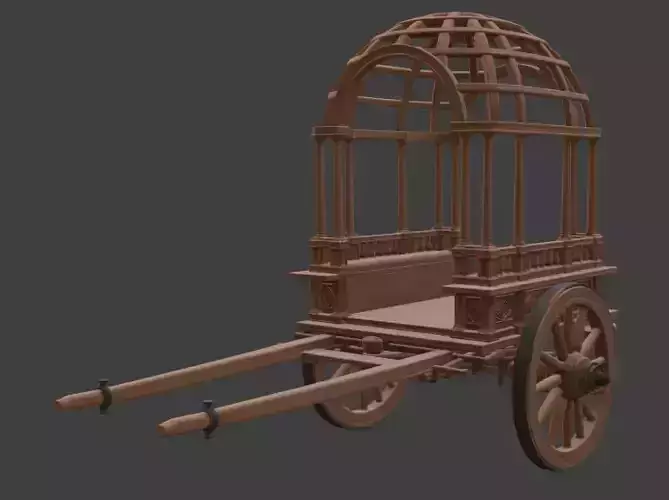 Ornate Carriage 3D Model