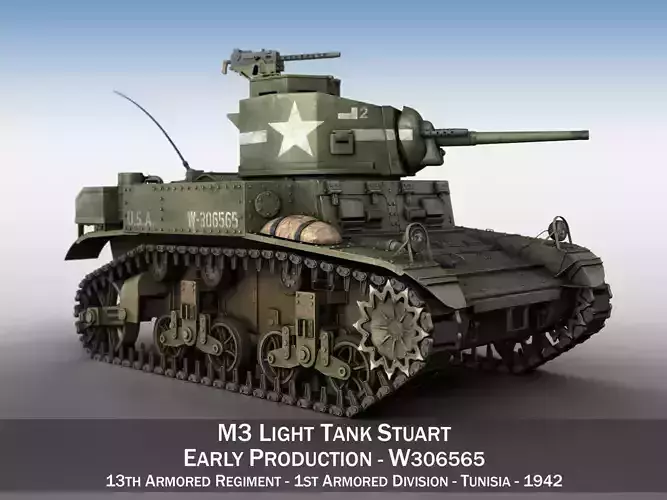 M3 Light Tank Stuart - W306565