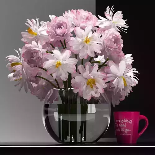 Flower Vase Set 3D model