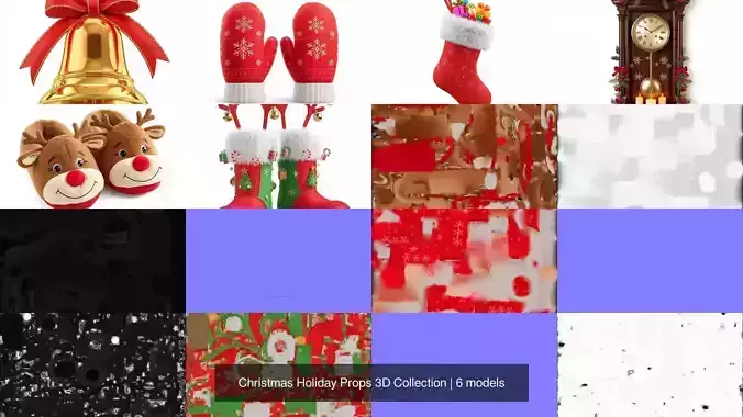 Christmas Holiday Props 3D Collection