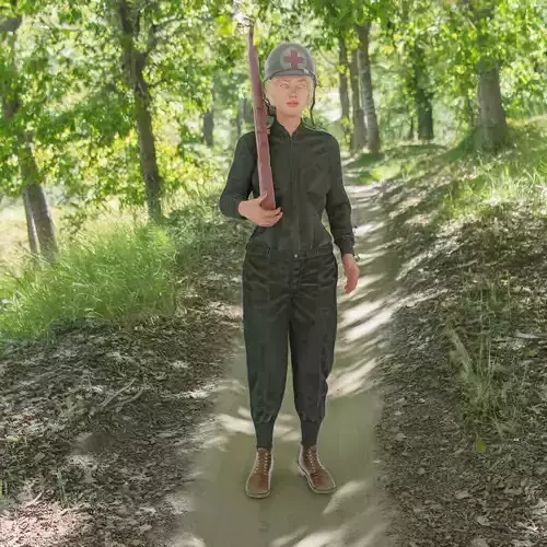 Female American Soldier