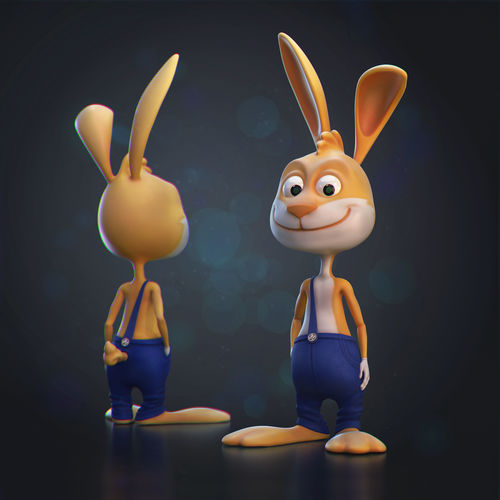 Rabbit Low-poly 3D model