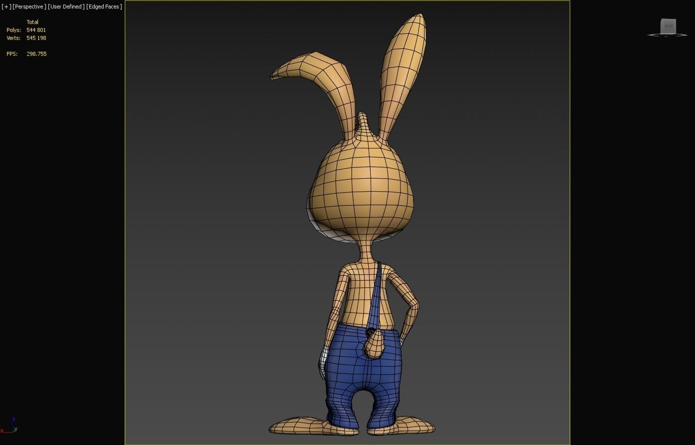 Rabbit Low-poly 3D model_4
