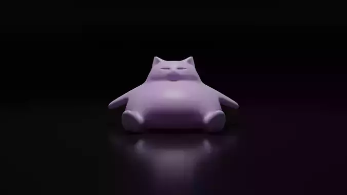 Chonccy Cat Desk Toy - 3D Print Ready