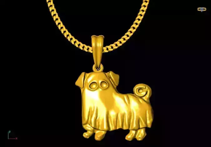  Ghost dog pendant charms - one inch pendant