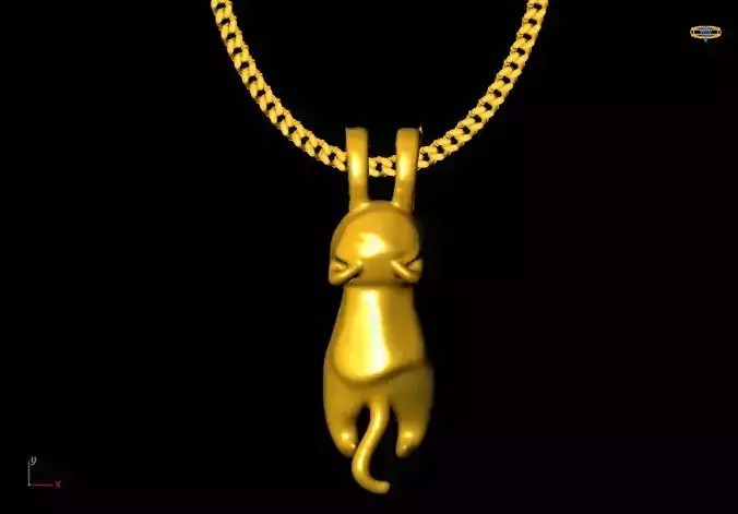 Cat pendant charms - one inch pendant