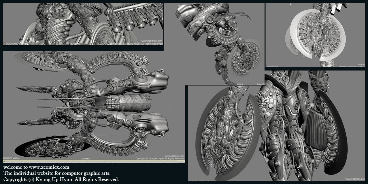 RPG Game Character machine A 3D model_2