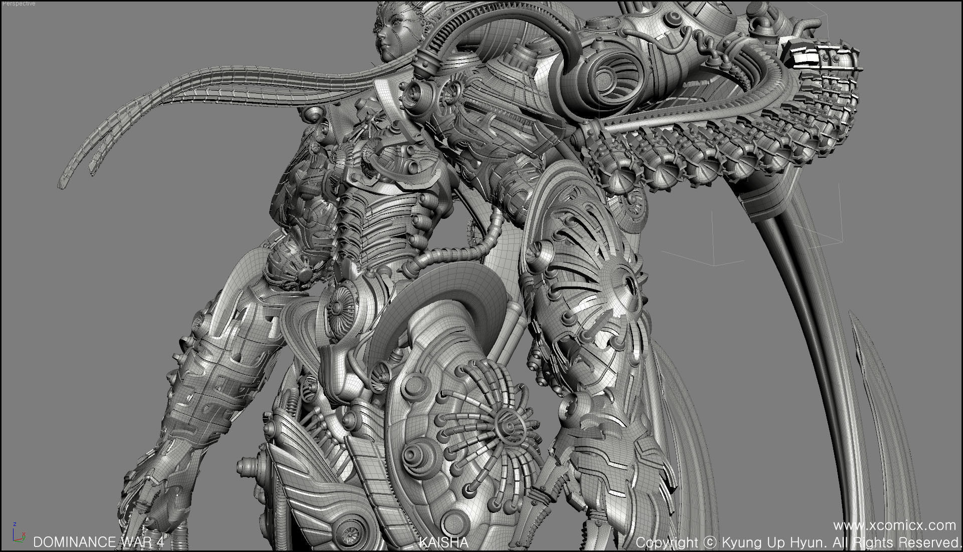 RPG Game Character machine A 3D model_7