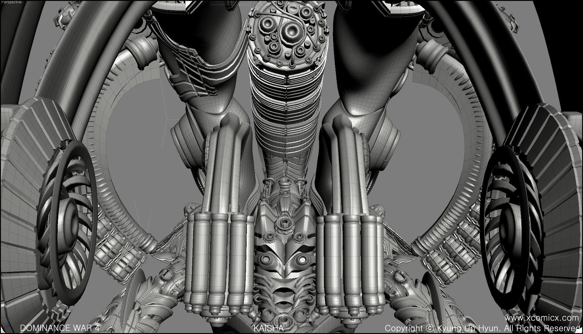 RPG Game Character machine A 3D model_9