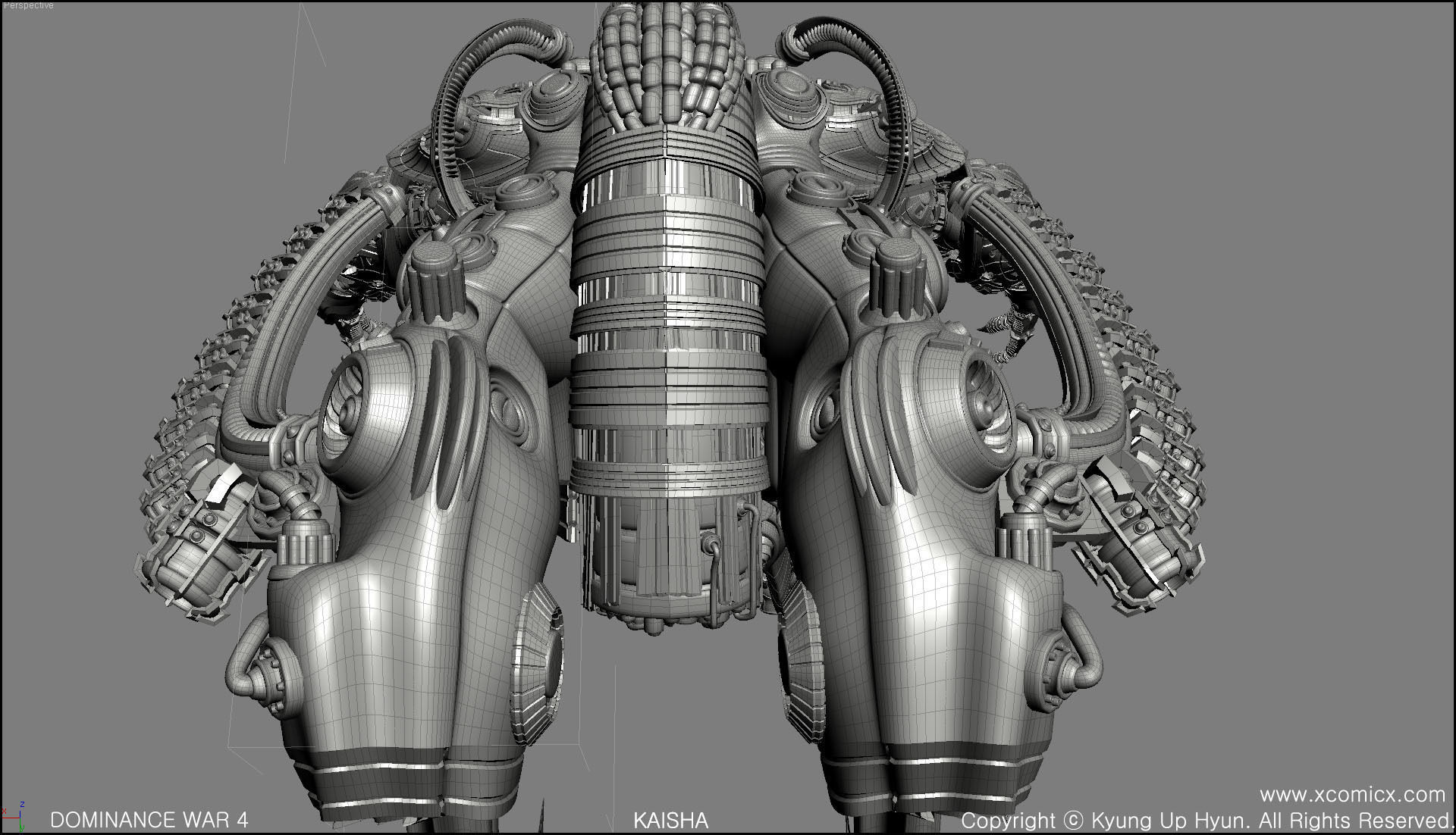 RPG Game Character machine A 3D model_6
