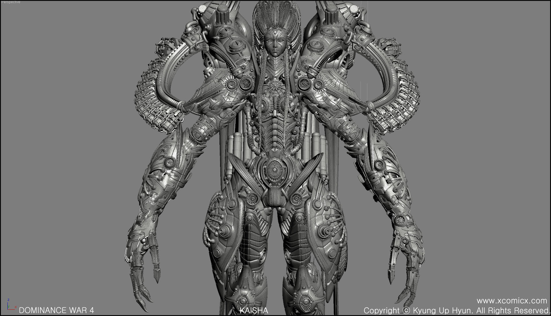 RPG Game Character machine A 3D model_10