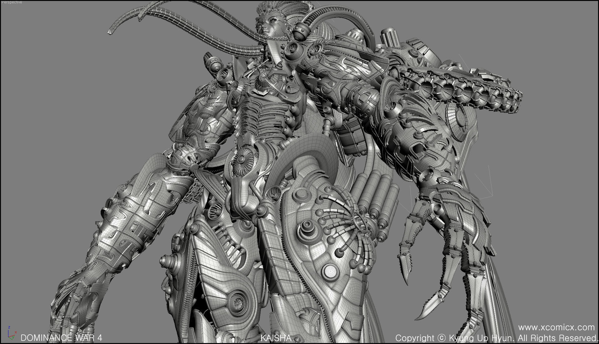 RPG Game Character machine A 3D model_8