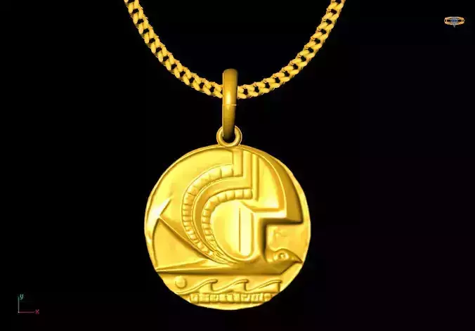 Coin pendant charms - one inch pendant