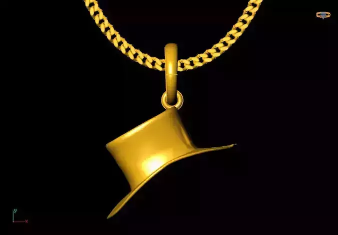 hat pendant charms - one inch pendant