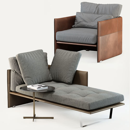 Minotti Luggage Set 3D model