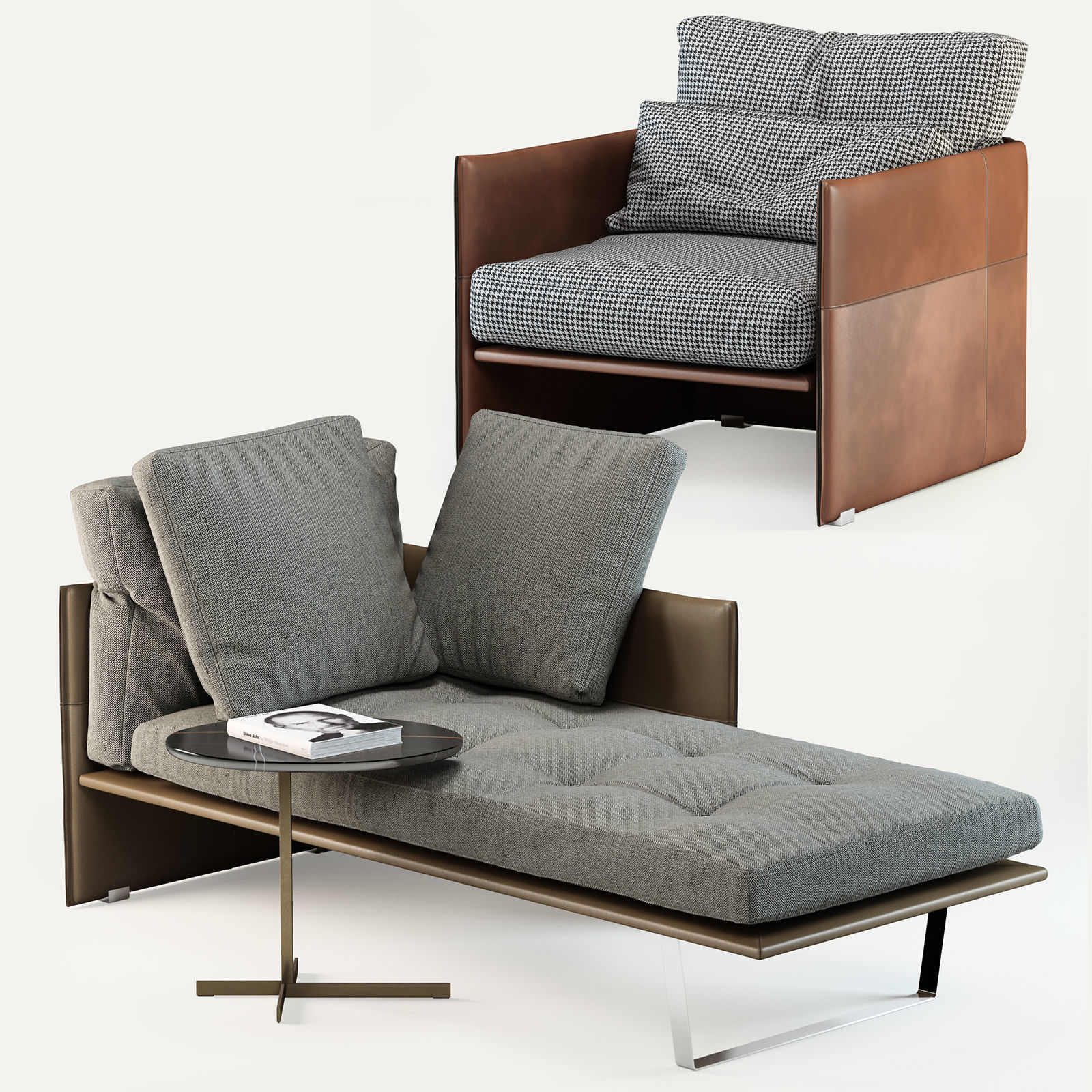 Minotti Luggage Set 3D model_0