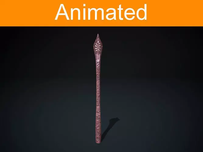 Poisonous claw Low-poly 3D model_0