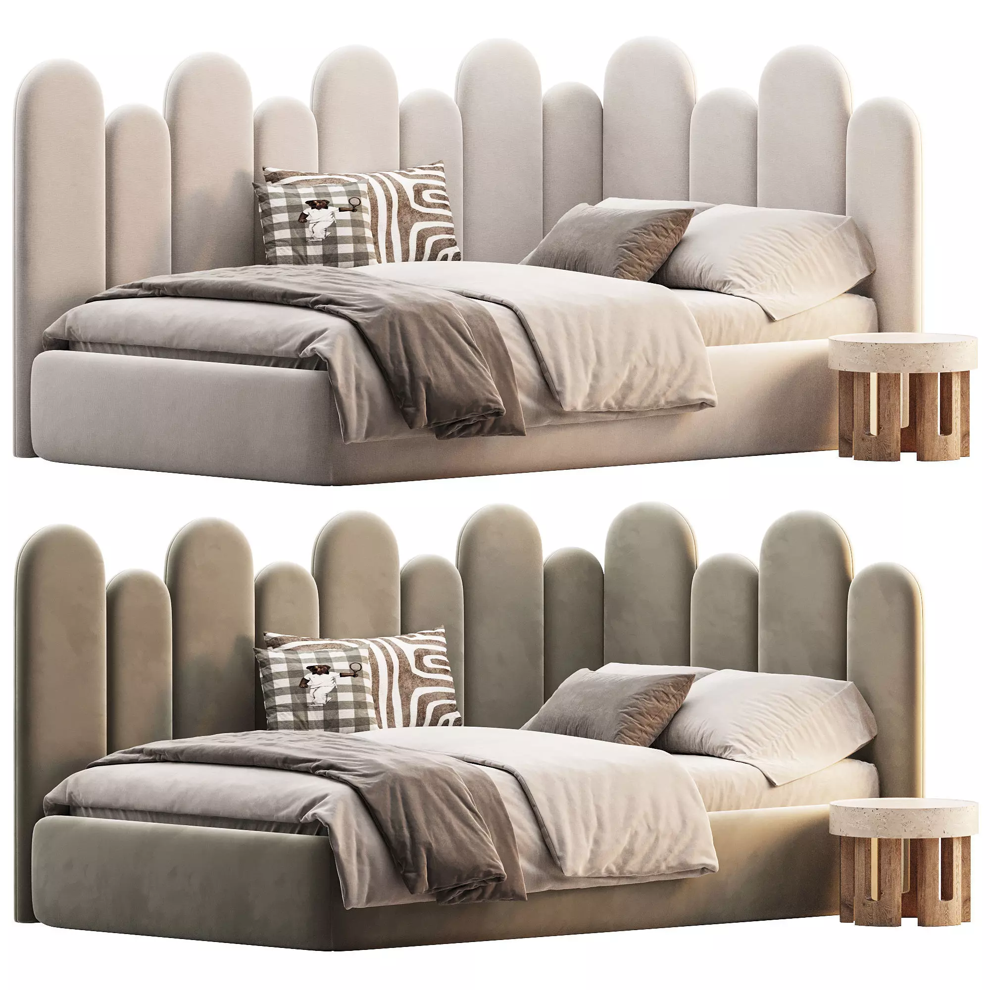Childrens soft sofa bed Lola Bed Lola Low-poly 3D model