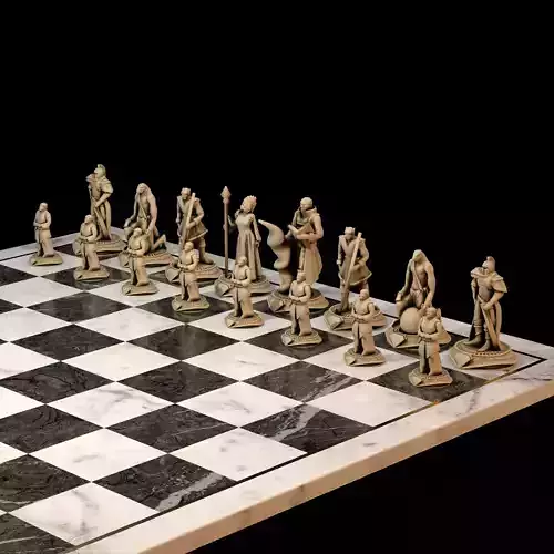 Knight Chess Set Medieval Knights Armor Heraldry