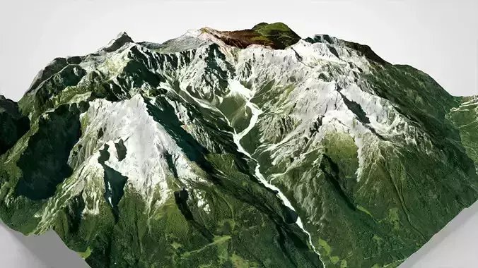 Mountain landscape Watzmann Germany