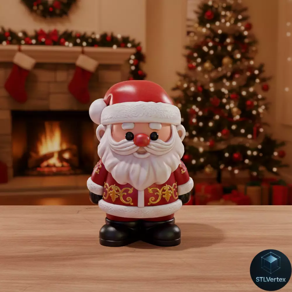 Detailed Santa Claus 3D Print Molde 3D print model