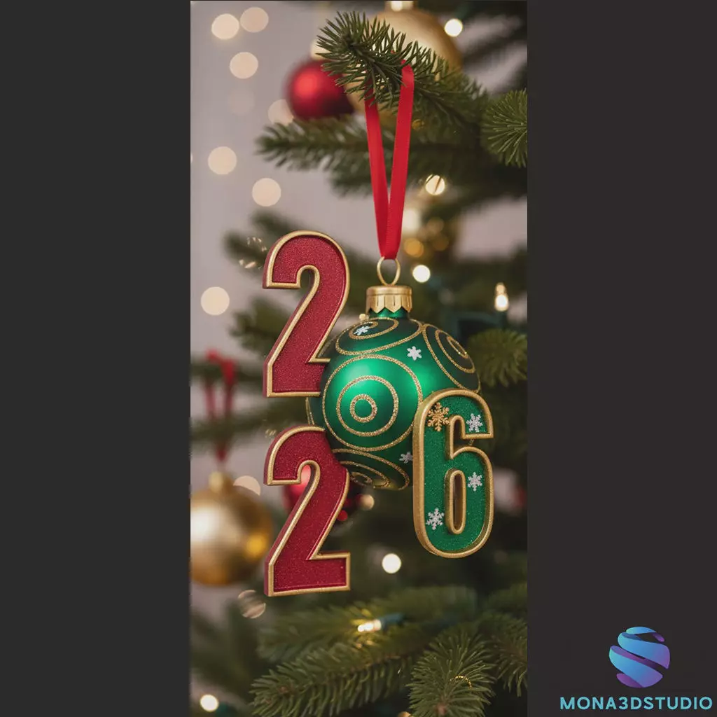 Happy New Year 2026 Printable STL for My Customers Free 3D print model