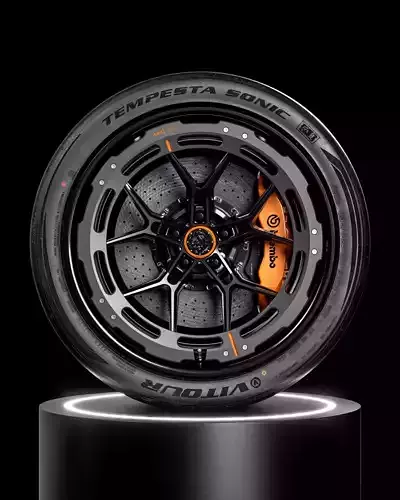 Vitour Tempesta Sonic 335 30 ZR21 3D model 7