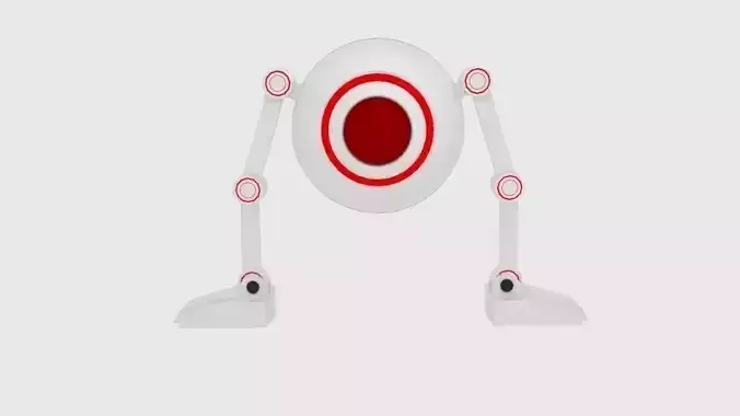 Leg Sphere Drone Low-poly 3D model