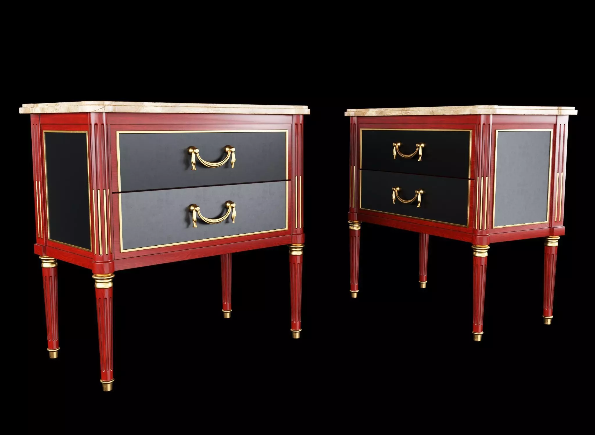 Night table Louis XVI 3D model