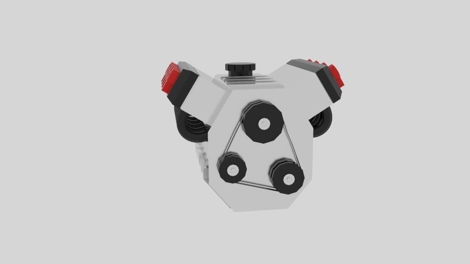 Cartoon Engine Low-poly 3D model_3