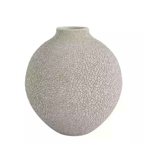 Ceramic vase with embossed pattern