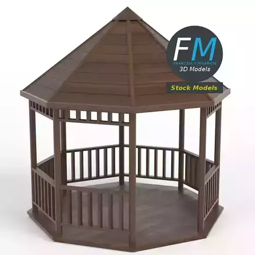 Kiosk pavilion gazebo