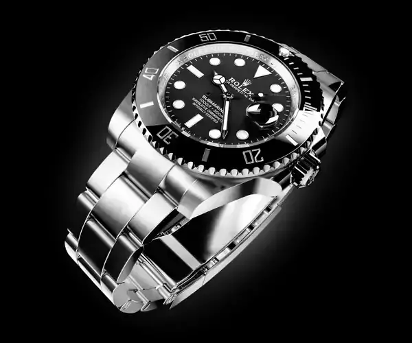 Fully Rigged Rolex - Submariner Date - noDate Dial 3D model