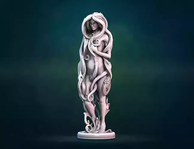 Dryad female statue
